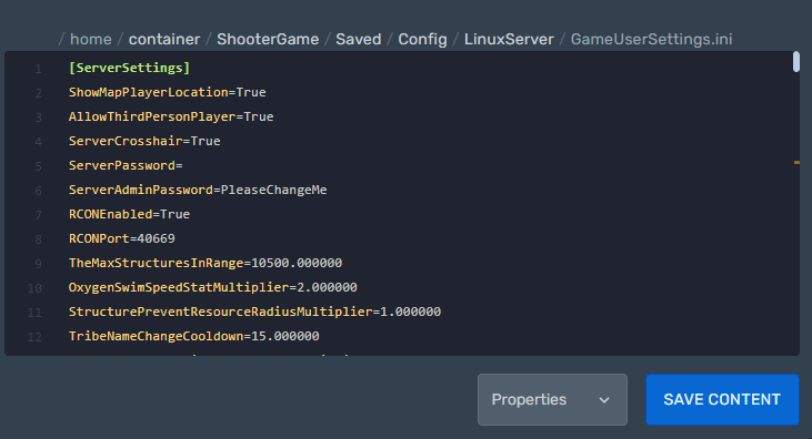 ActiveMods en GameUserSettings.ini