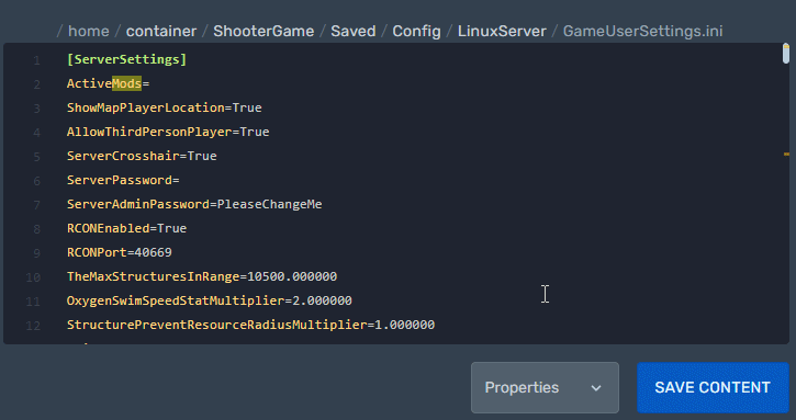 ActiveMods con el ID del mod